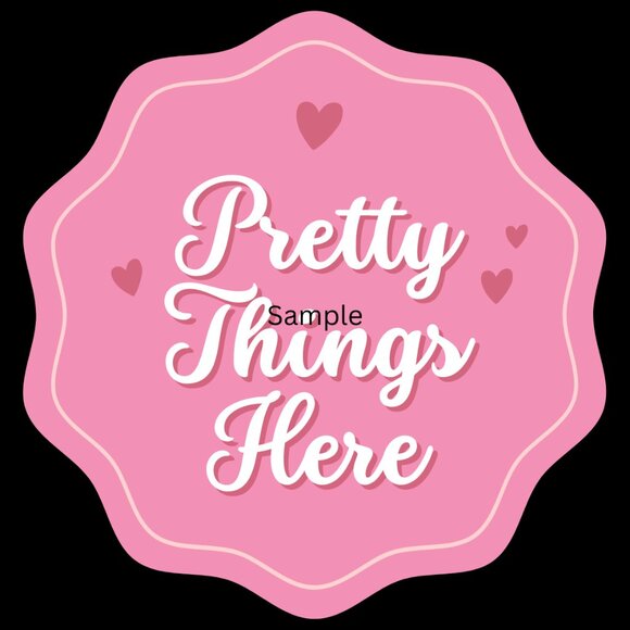 30 Pretty Things Here Envelope Seals Labels Stickers Small Business Party Favors - Picture 1 of 1